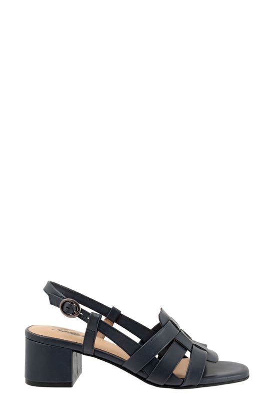 Shop Trotters Luna Slingback Sandal In Navy