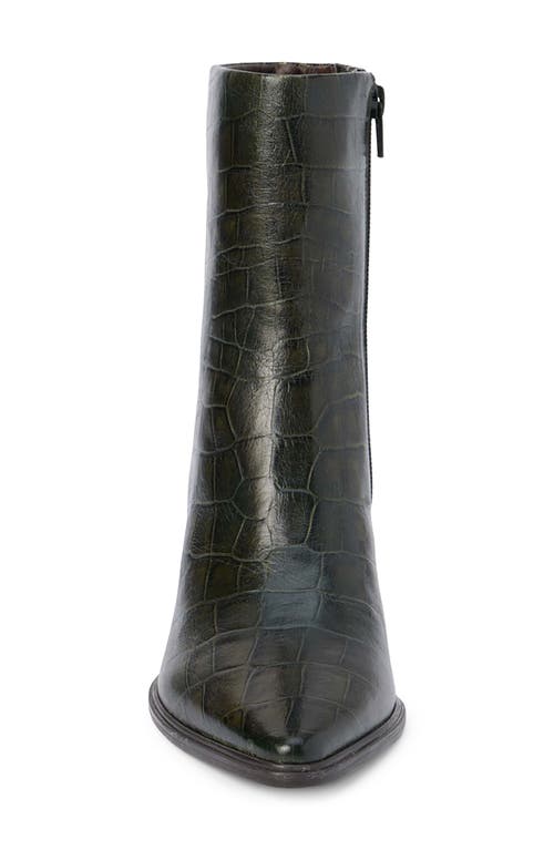 Matisse Gabbie Pointed Toe Bootie In Green Croc