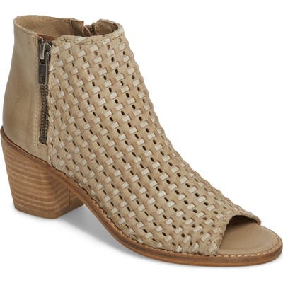 Sbicca Waterfront Peep Toe Bootie, Brown