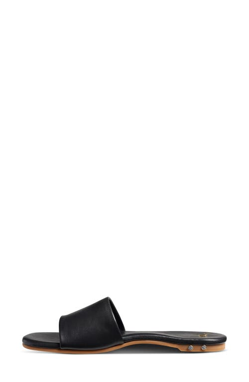 Shop Beek Honeybird Square Toe Slide Sandal In Black/black