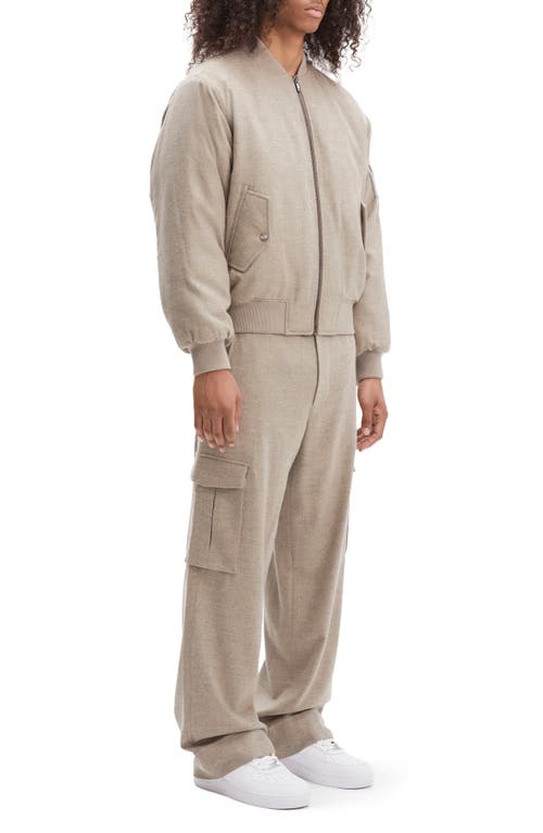 Shop Vayder Costante Cargo Pants In Grey Sand