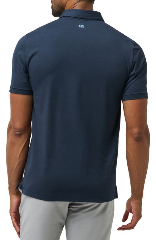 Shop Travismathew Strictly Speaking Chest Stripe Polo In Total Eclipse