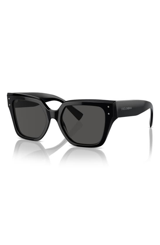 Shop Dolce & Gabbana Dolce&gabbana 52mm Square Sunglasses In Black