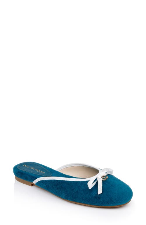 Athens Terry Cloth Mule in Teal
