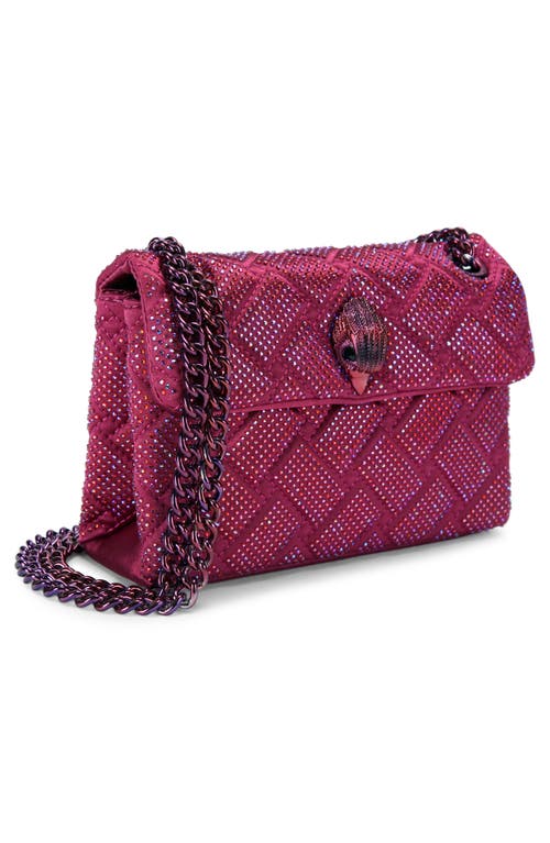 Shop Kurt Geiger London Mini Kensington Quilted Convertible Crossbody Bag In Open Pink