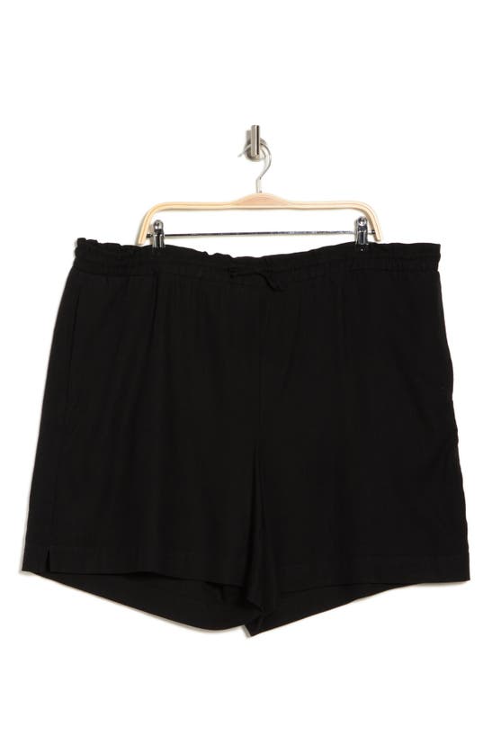 Shop Vero Moda High Waist Paperbag Shorts In Black