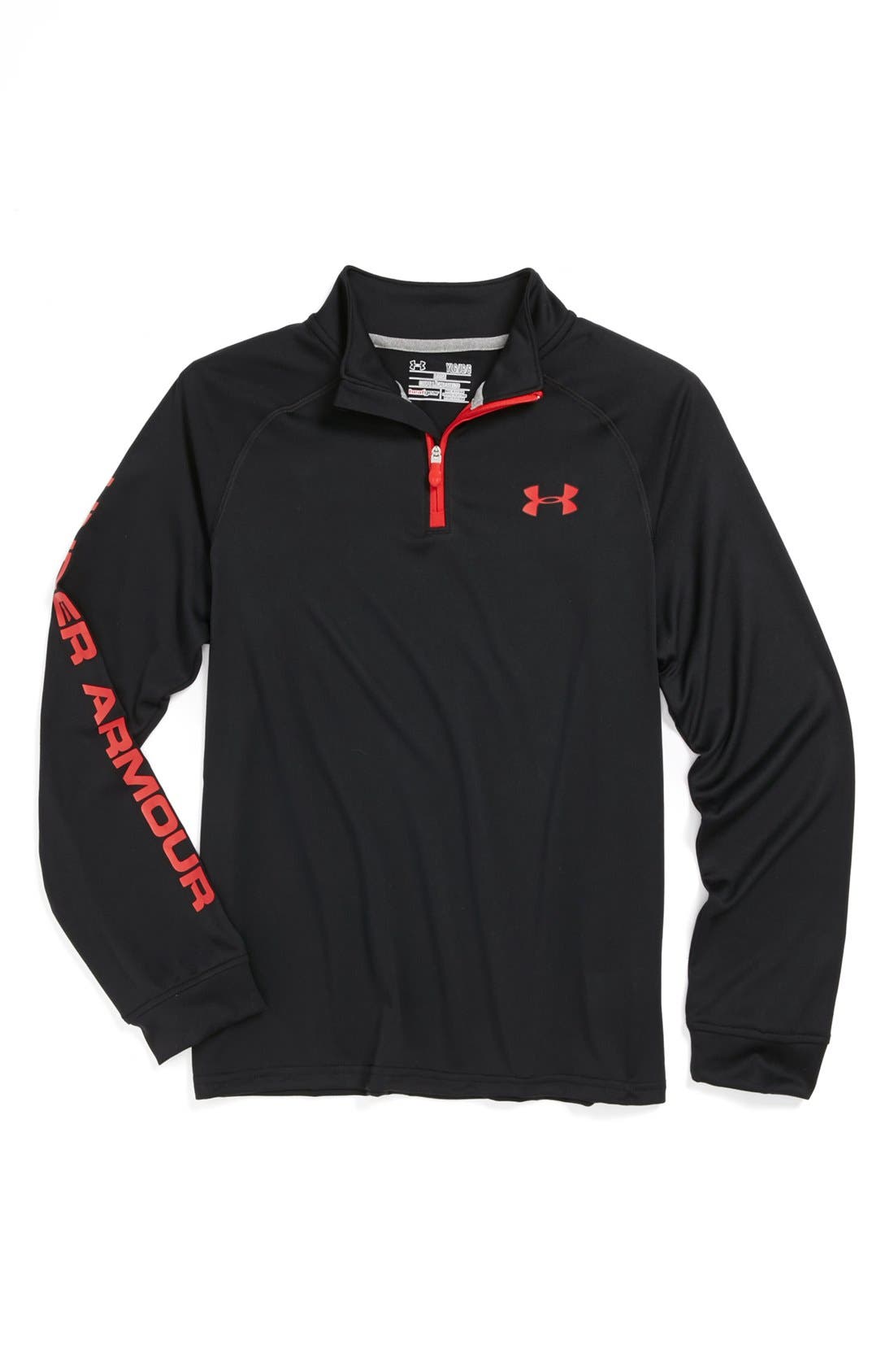 Under Armour HeatGear® Quarter Zip Tech Pullover (Big Boys) Nordstrom