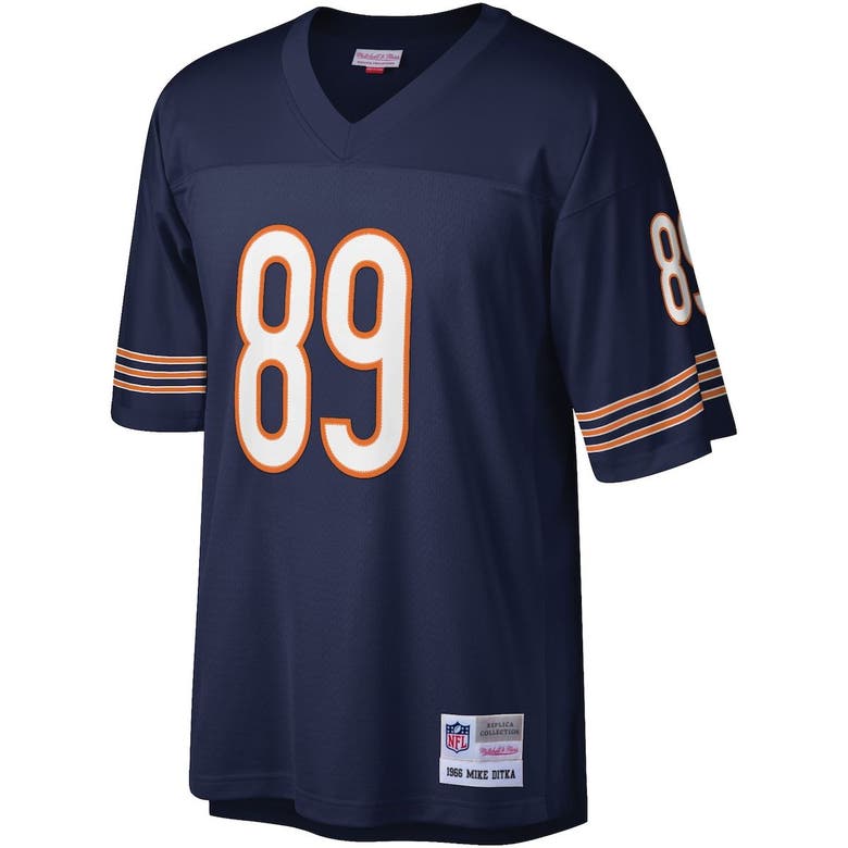 Authentic Men's Mike Ditka Orange Alternate Jersey - #89 Football Chicago  Bears Throwback