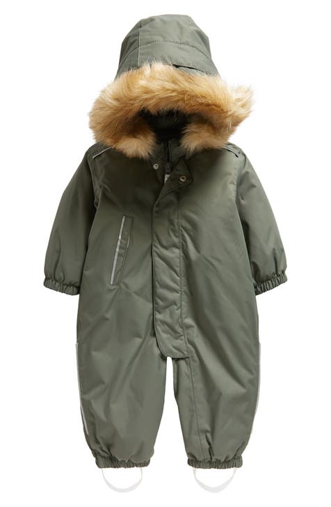 Gotland Reimatec Waterproof Insulated Snowsuit with Faux Fur Trim (Baby)