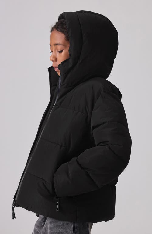 Shop Allsaints Sm By Kids' Hooded Puffer Jacket In Black