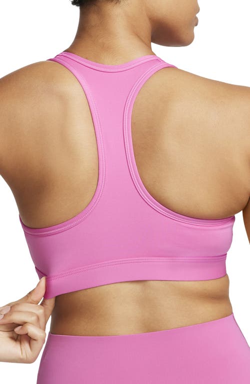 Nike Dri-fit Padded Sports Bra In Playful Pink/white