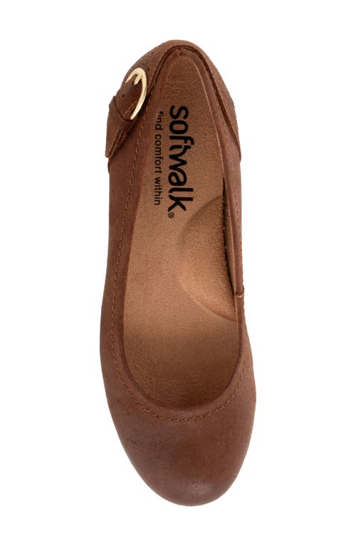 Shop Softwalk ® Sydney Flat In Brown Suede