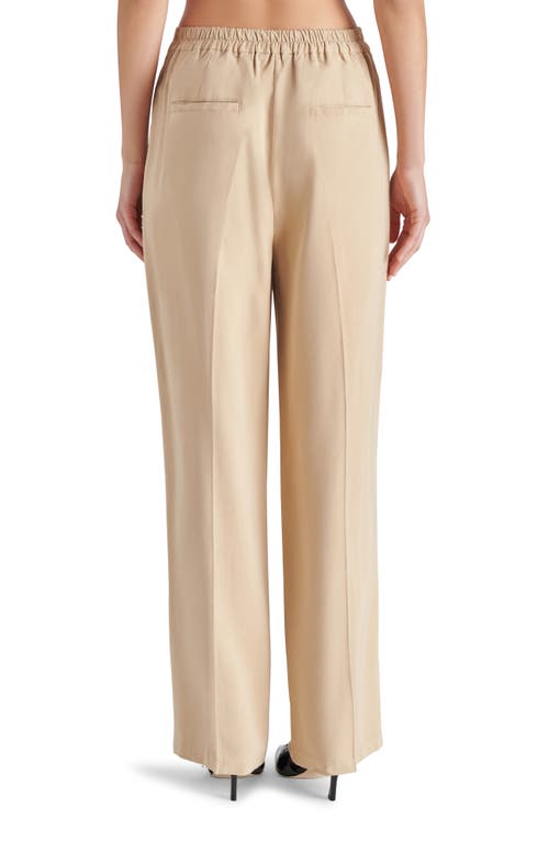 Shop Steve Madden Blaze High Waist Straight Leg Pants In Khaki