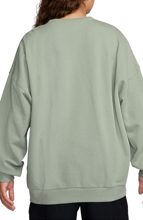 Shop Nike Club Fleece Oversize Crewneck Sweatshirt In Jade Horizon/jade Horizon