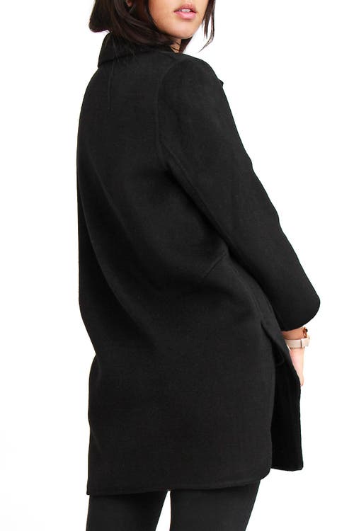 Shop Belle & Bloom Ex-boyfriend Wool Blend Oversized Jacket In Black