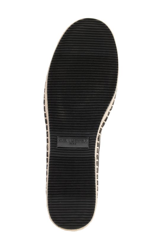 Karl Lagerfeld Manika Espadrille Loafer In Black