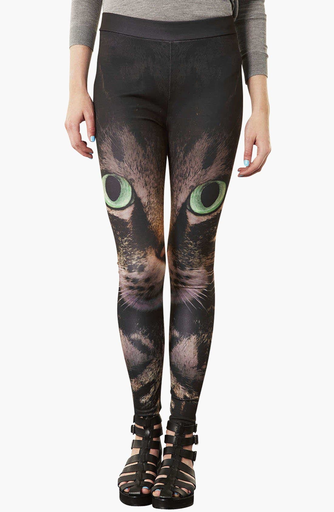 'Photo Cat' Print Leggings Nordstrom