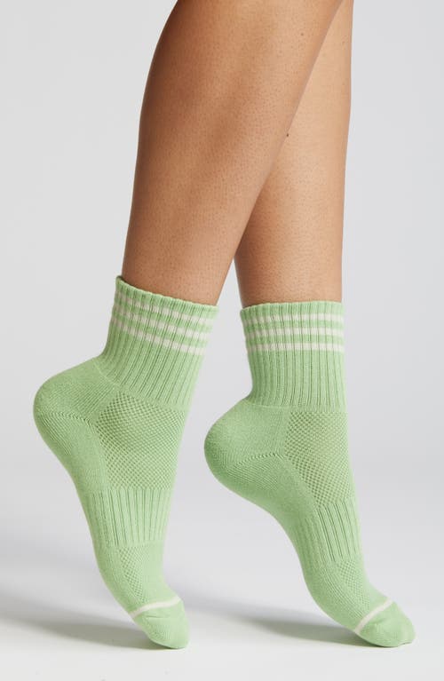 Le Bon Shoppe Girlfriend Quarter Socks in Green Leaf at Nordstrom