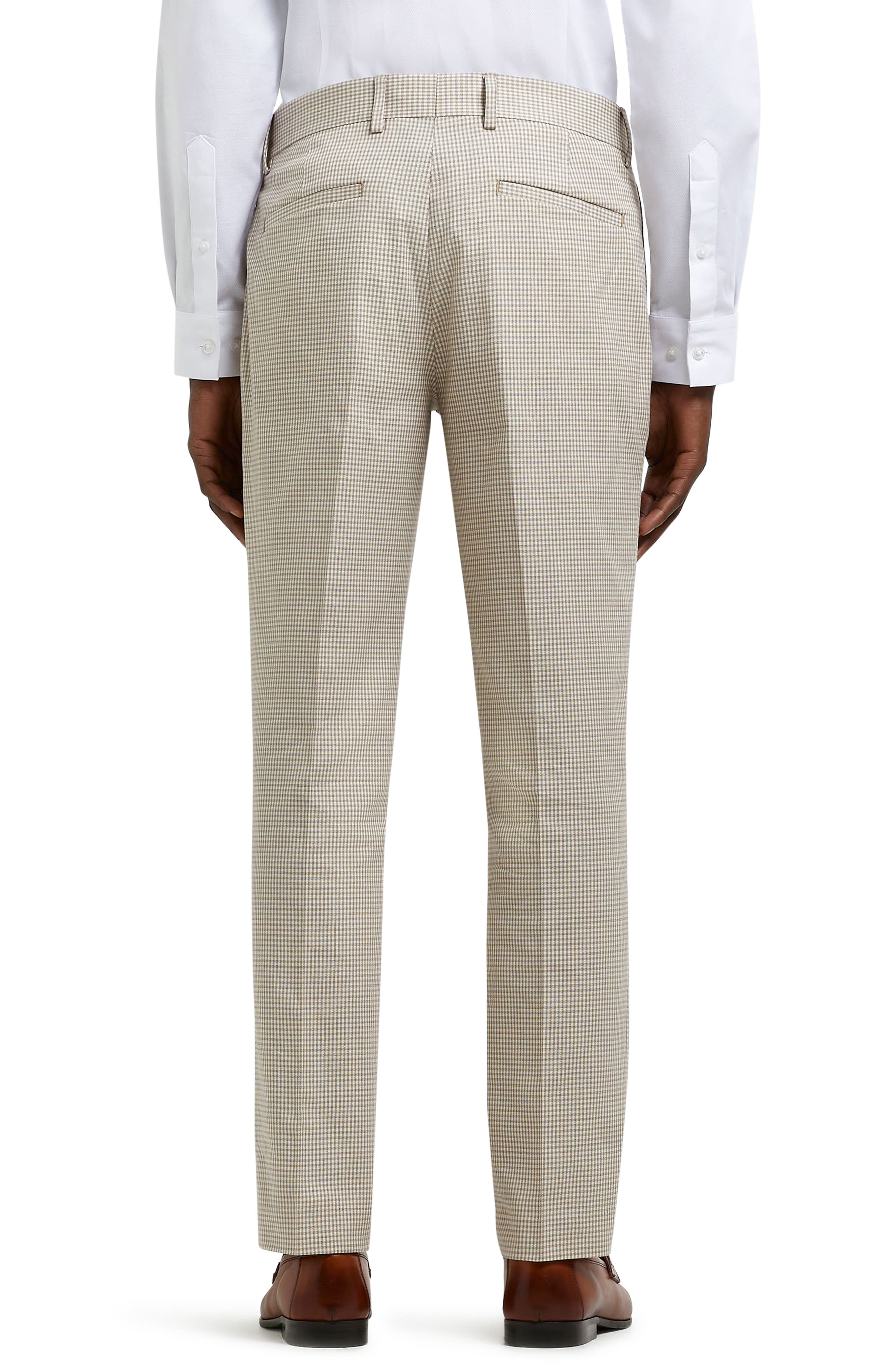 River Island Men's Gingham Skinny Fit 