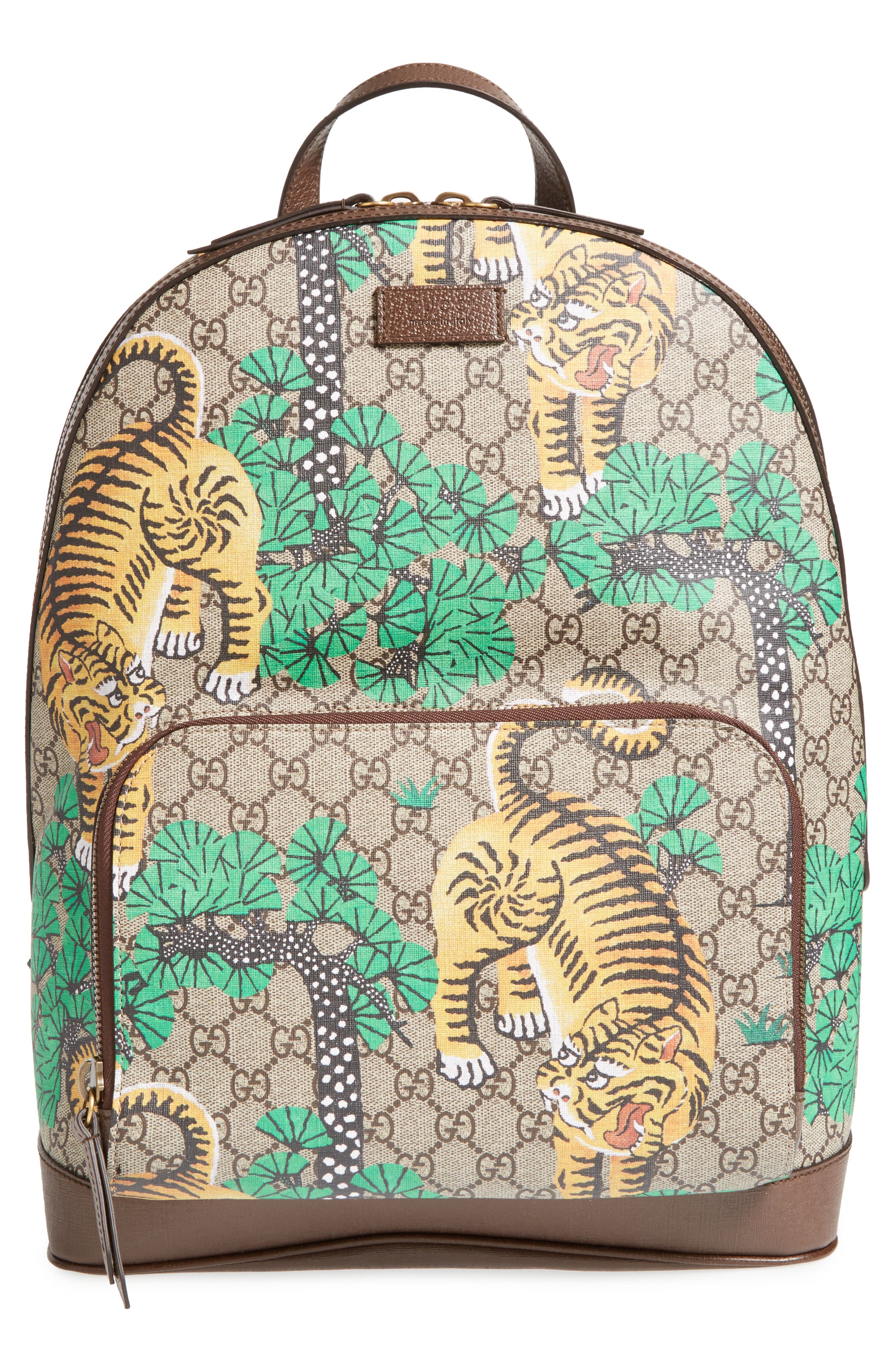 Gucci Tiger Cub Supreme Canvas Backpack 