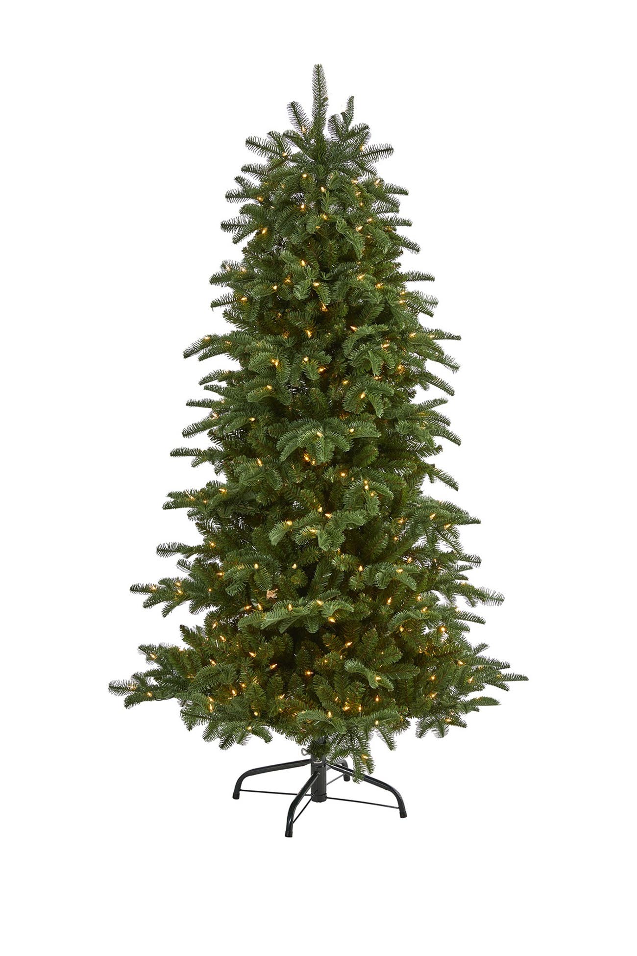 NEARLY NATURAL 6ft. South Carolina Fir Artificial Christmas Tree with 450 Clear Lights