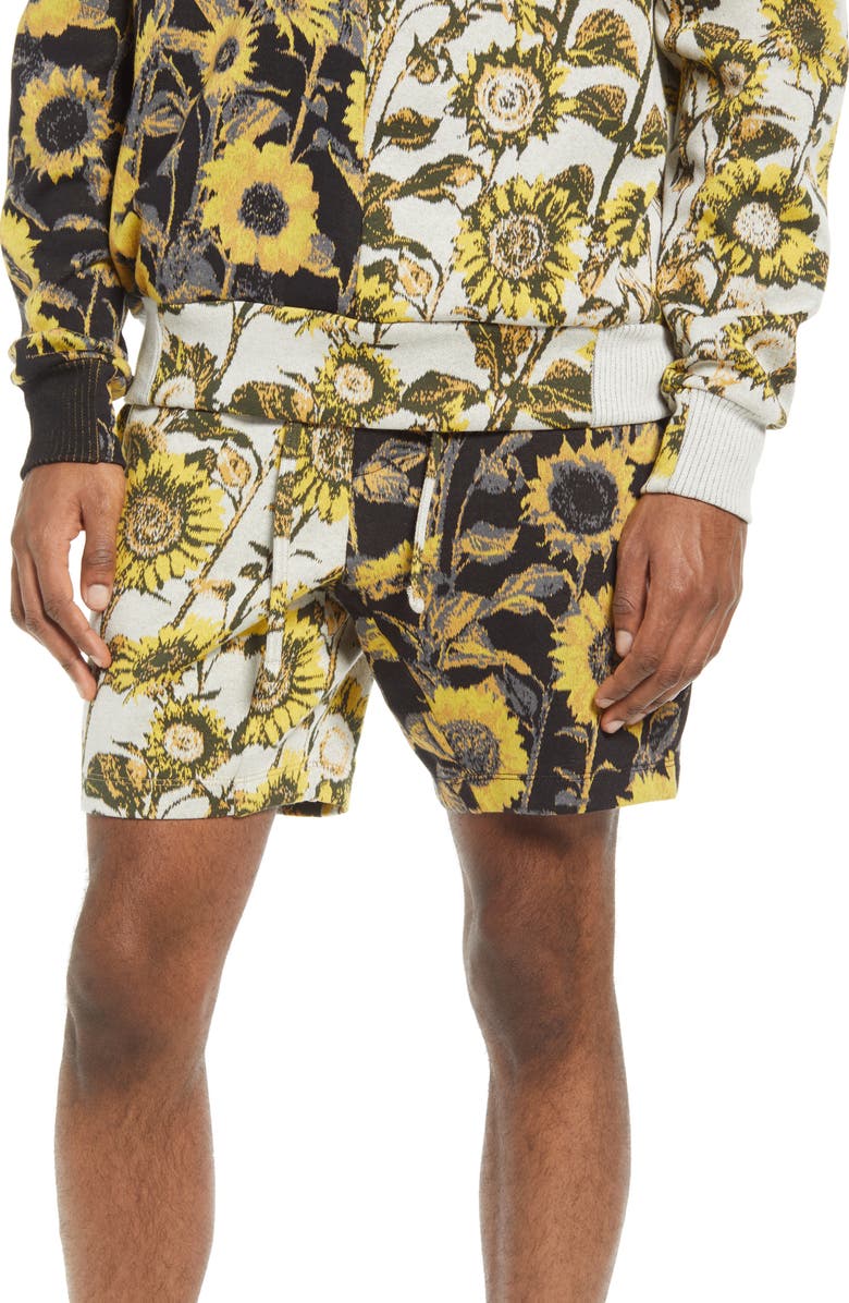 Twenty Sunflower Hyper Reality Knit Shorts | Nordstrom
