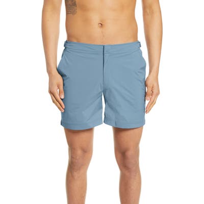 Orlebar Brown Bulldog Sport Swim Trunks, Grey