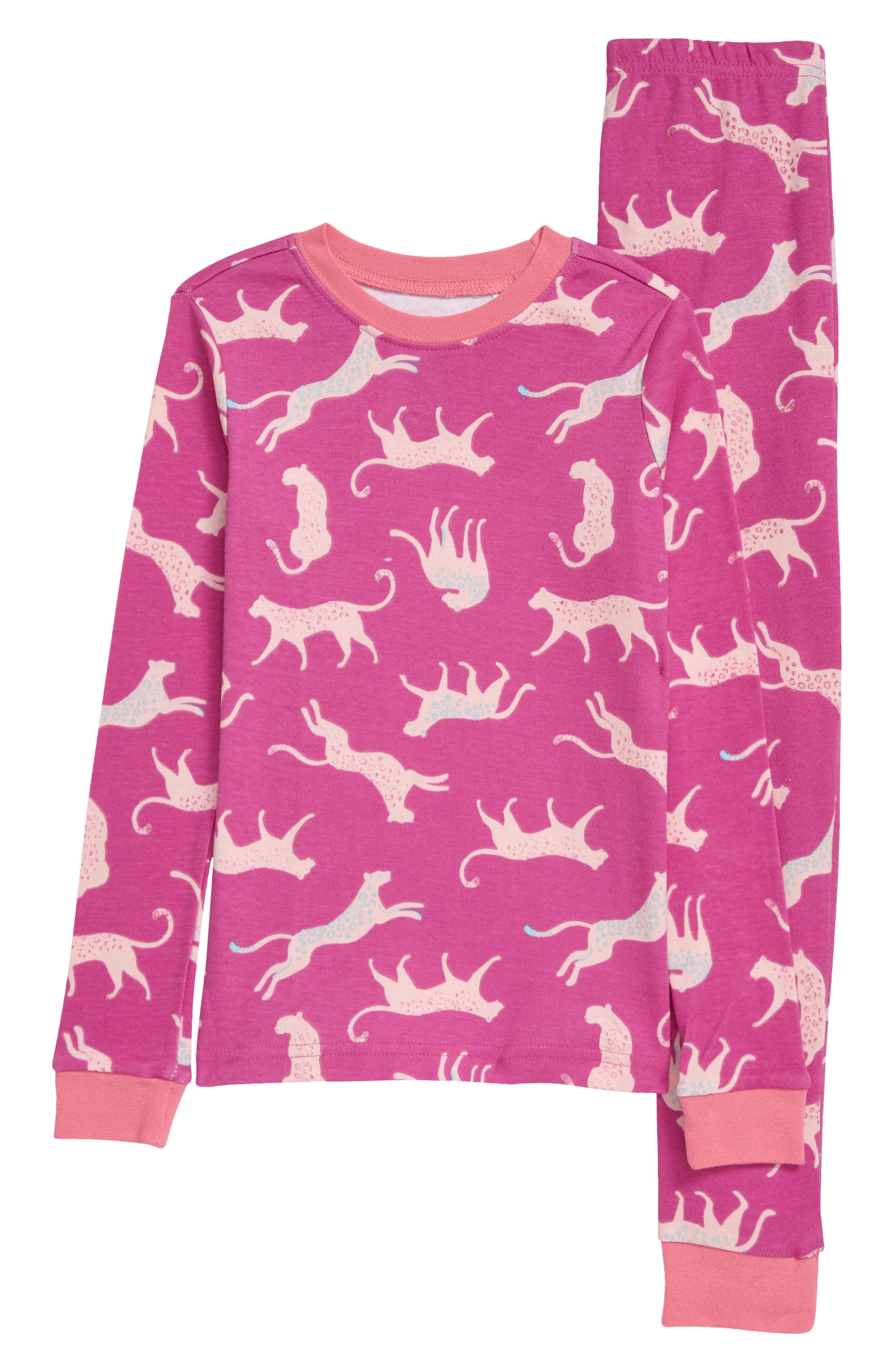 Tucker + Tate Kids' Fitted Two-Piece Pajamas in Purple Orchid Wild Cats