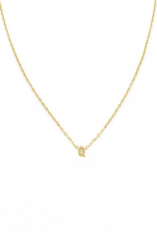 Shop Panacea Bubble Initial Necklace In Gold-q