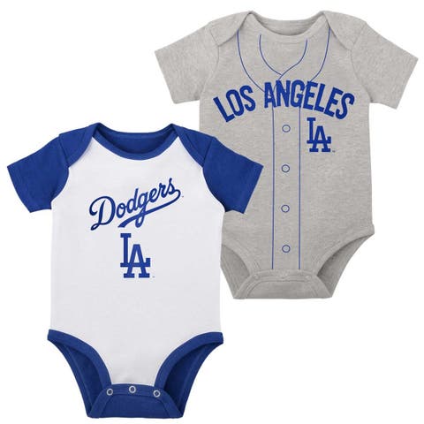 Newborn & Infant Baltimore Orioles White/Heather Gray Little Slugger  Two-Pack Bodysuit Set