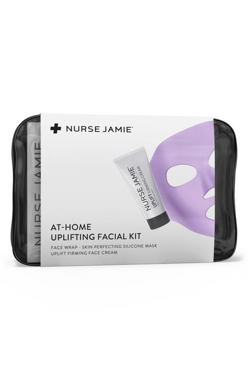 At-Home Uplifting Facial Set USD $99 Value in Purple/White/Black
