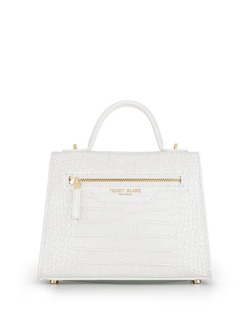 Teddy Blake Ava Croco Gold 11" In White