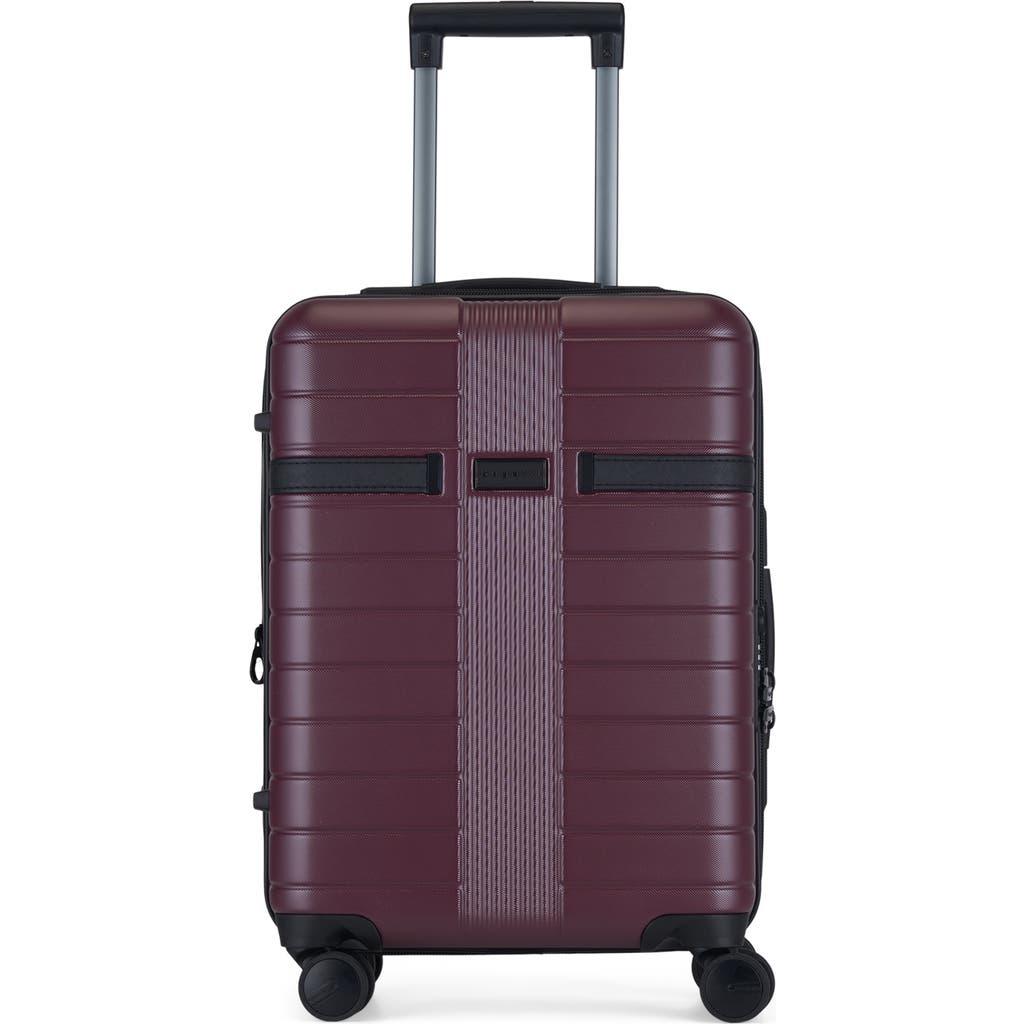 Bugatti Hamburg Hardside Carry-on Luggage With Expansion In Red Lacquer