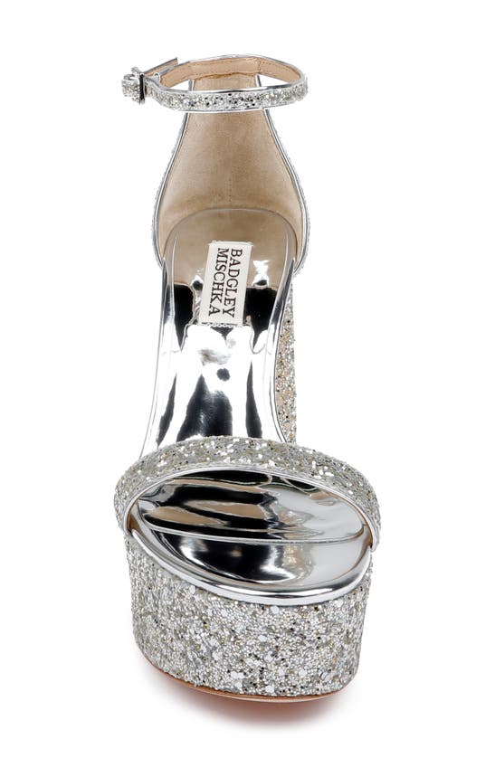 BADGLEY MISCHKA BADGLEY MISCHKA COLLECTION PARTY ANKLE STRAP PLATFORM SANDAL
