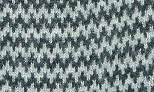 Portolano Zigzag Jacquard Scarf In Heather Charcoal/light Grey