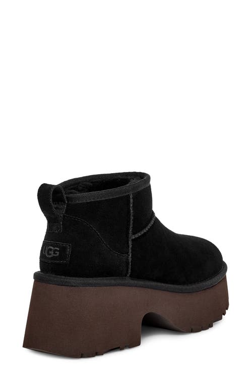 Shop Ugg(r) Classic Ultra Mini New Heights Platform Boot In Black