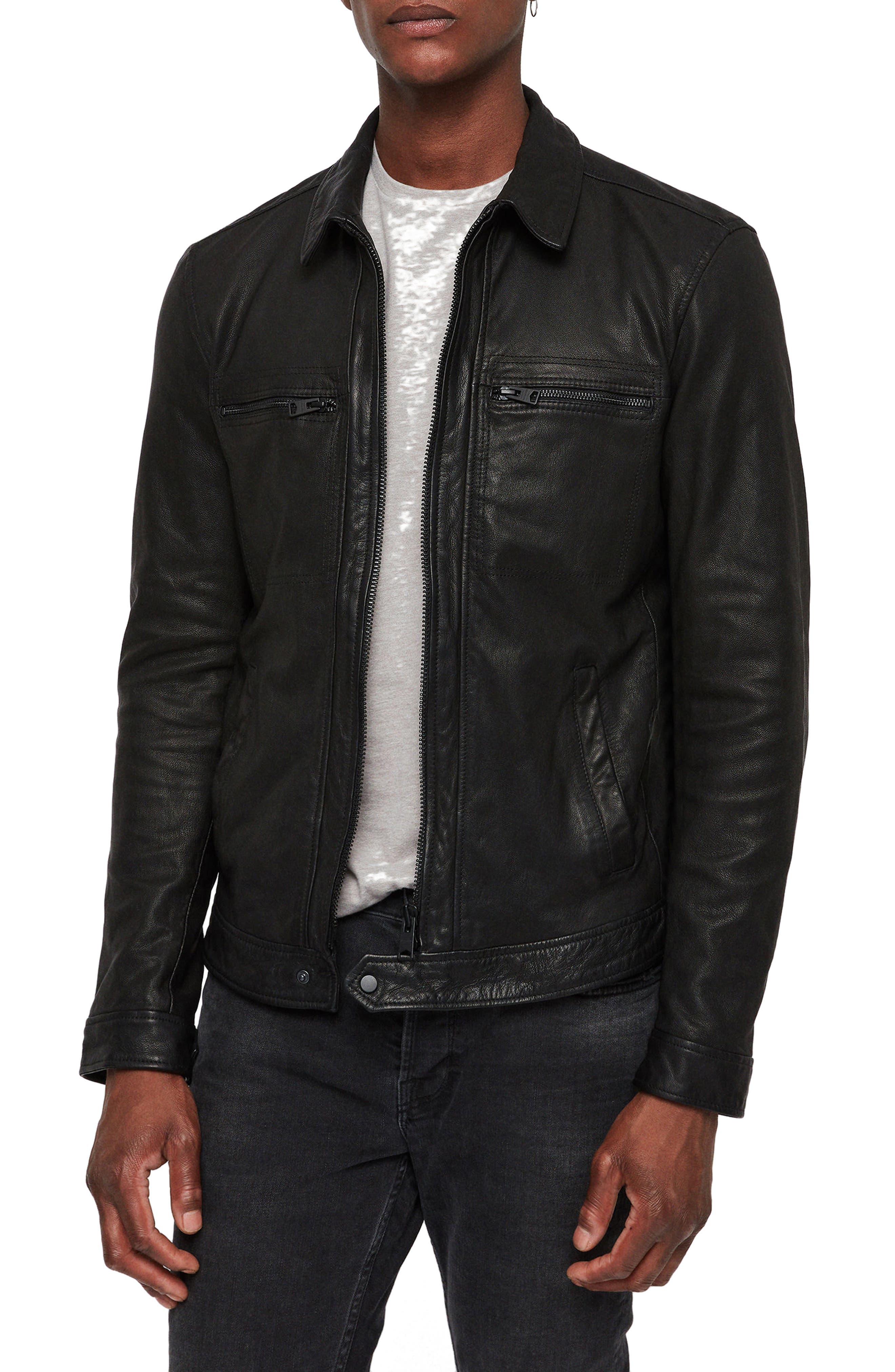 ALLSAINTS Lark Leather Jacket Nordstrom