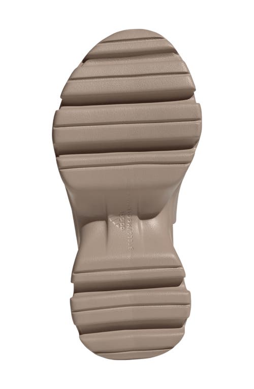 Adidas By Stella Mccartney Sporty Rubber Mule Clogs In Trace Khaki/khaki/khaki