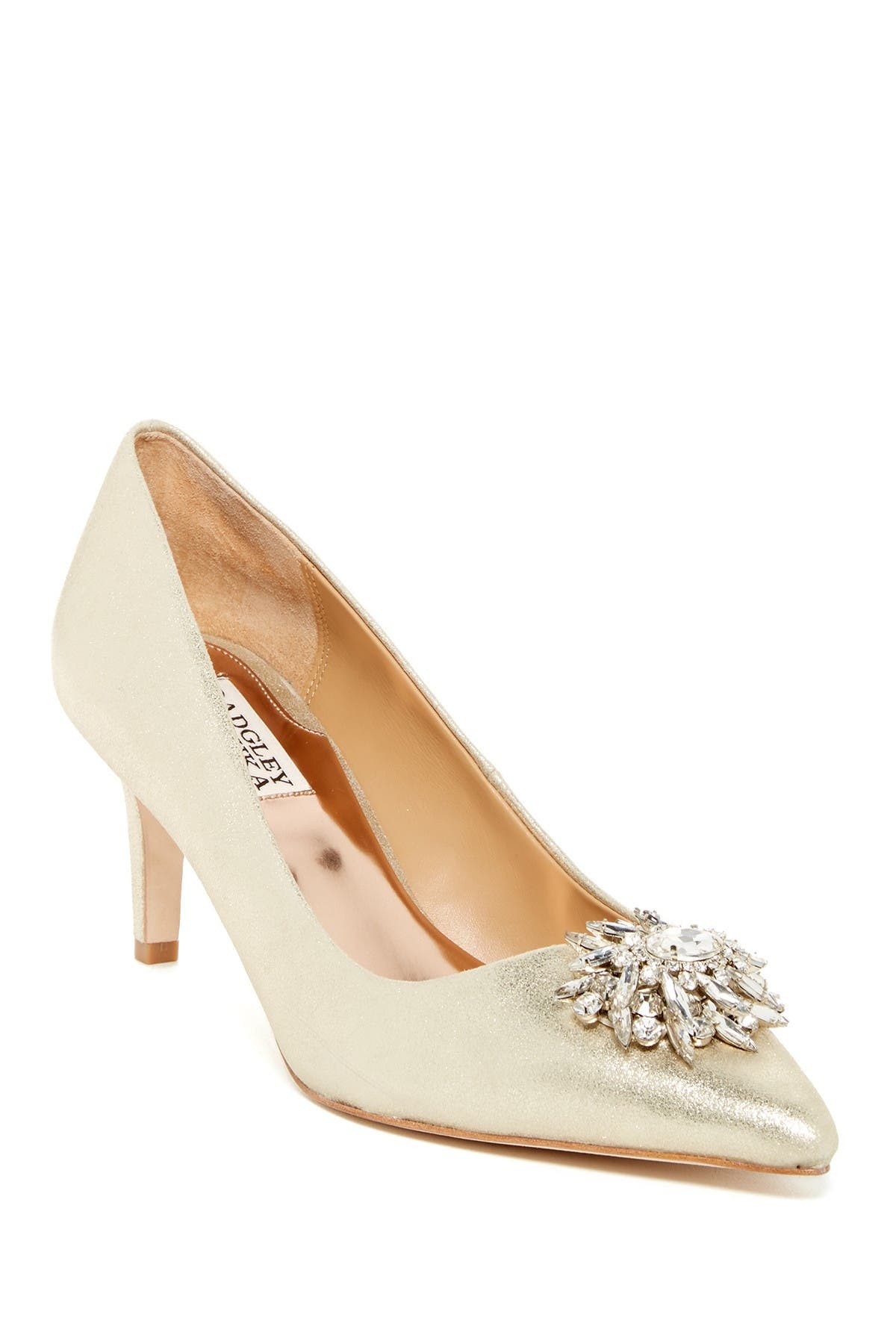 badgley mischka pointed toe pump