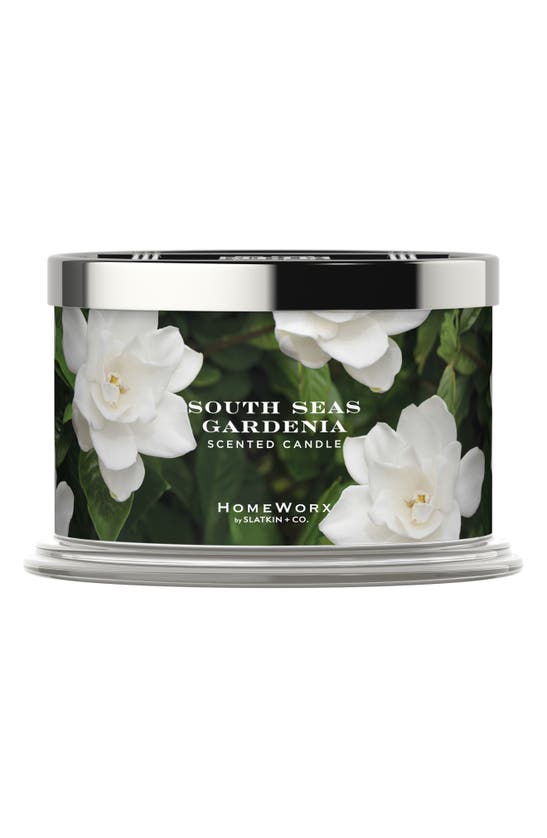 Homeworx South Seas Gardenia Four-wick Scented Candle