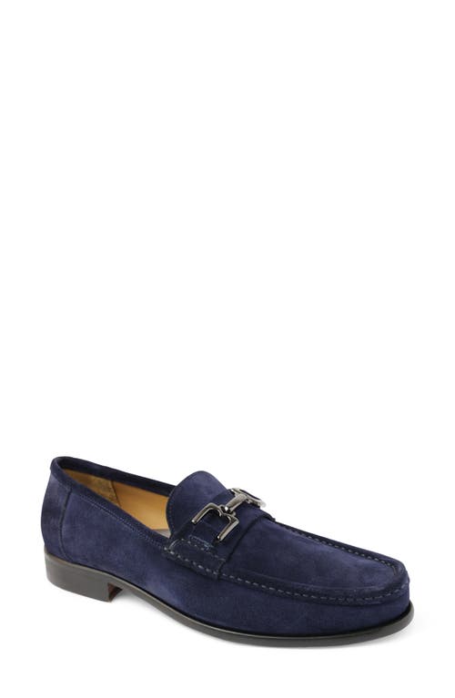 Bruno Magli Trieste Bit Loafer Navy Suede at Nordstrom,