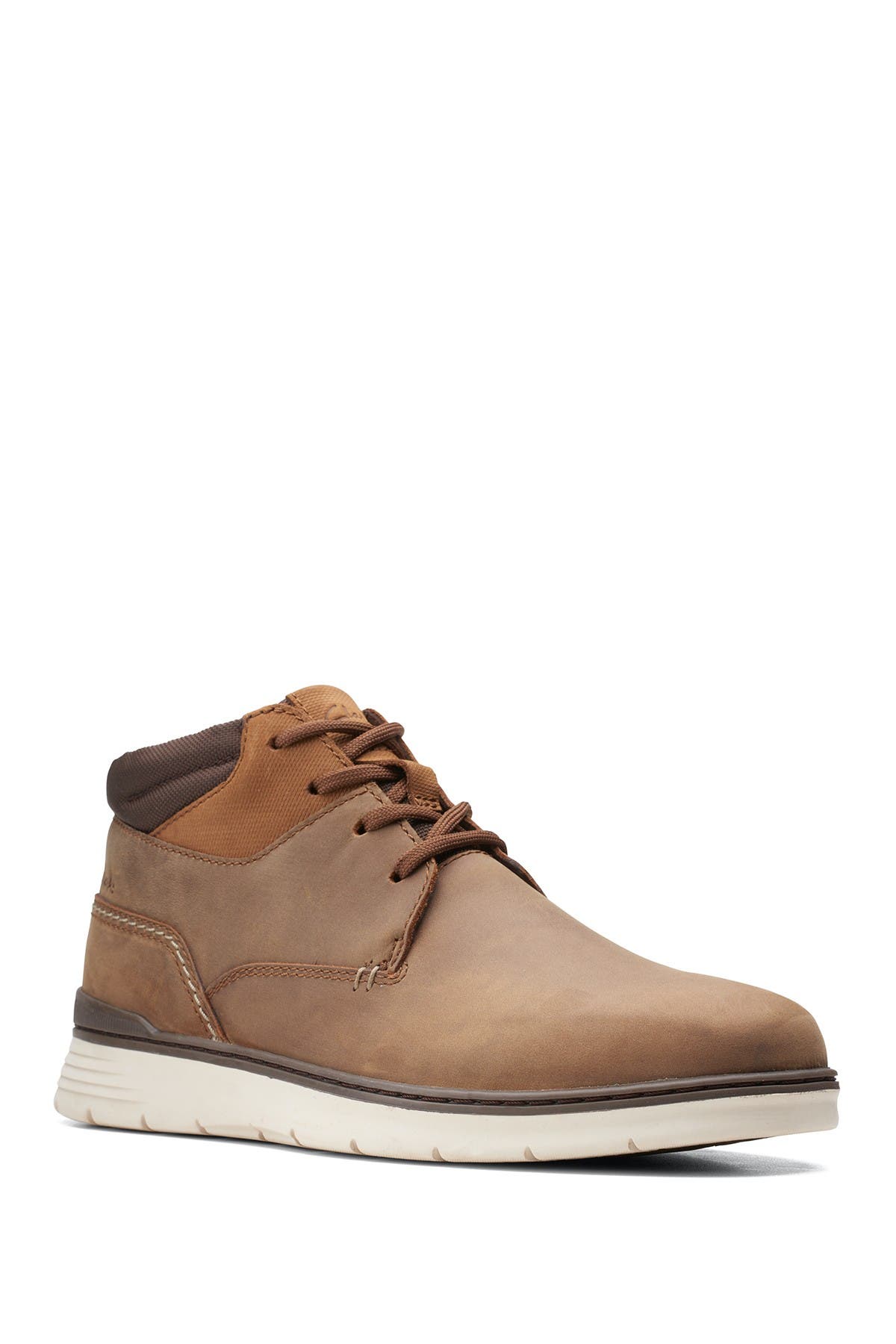 clarks leather sneakers