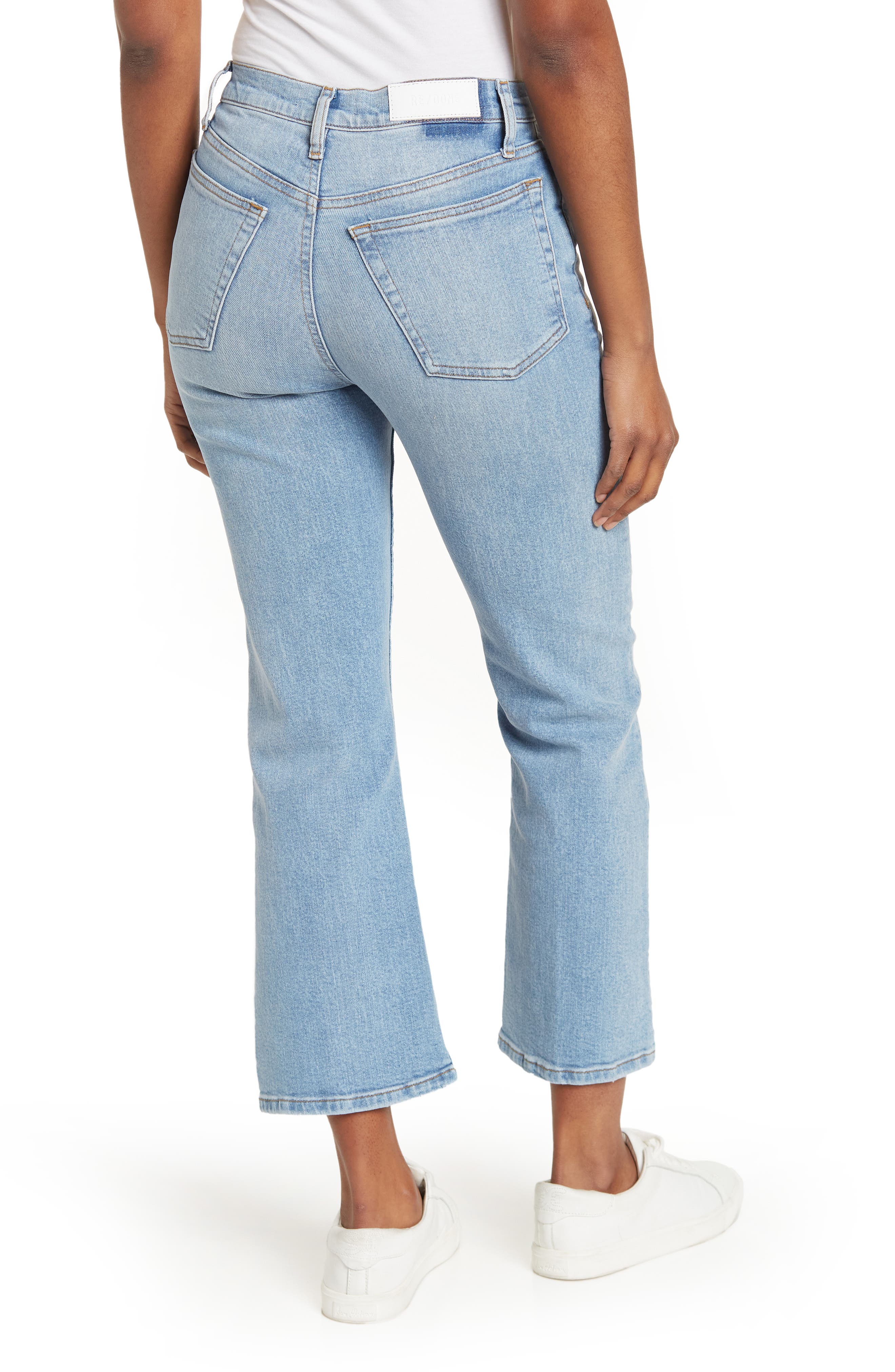 cropped bootcut jeans