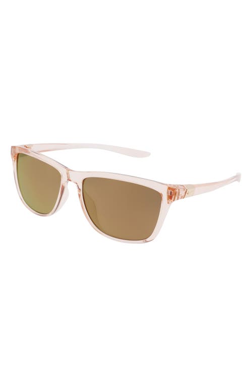 Shop Nike City Icon 56mm Sunglasses In Washed Coral/brown