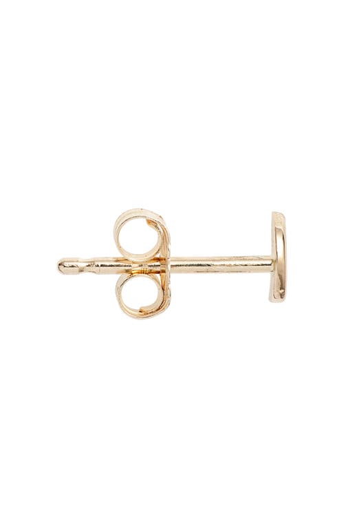 Shop Anzie Jac & Jo Moon Single Stud Earring In Gold