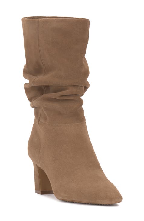 Women s Beige Mid Calf Boots Nordstrom