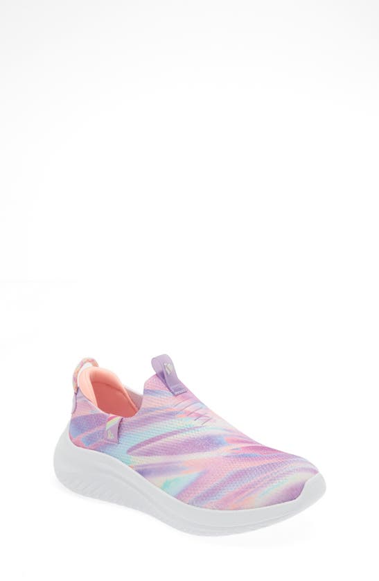 Skechers Kids' Ultra Flex 3.0 Washable Slip-on Sneaker In Lavender/ Multi