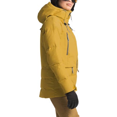 The North Face Pallie 550 Fill Power Down Hooded Jacket, Yellow