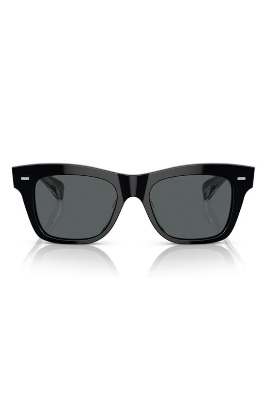 Shop Oliver Peoples Ms. Oliver 51mm Polarized Square Sunglasses In Black Polarized