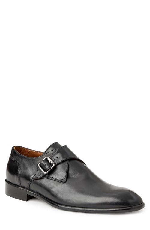 Bruno Magli Solero Monk Strap Loafer Black at Nordstrom,